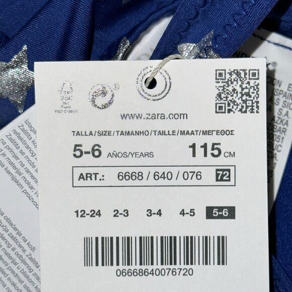 ZARA Kids | Blue/Red | USA STARS SWIMSUIT - Picture 4 of 5